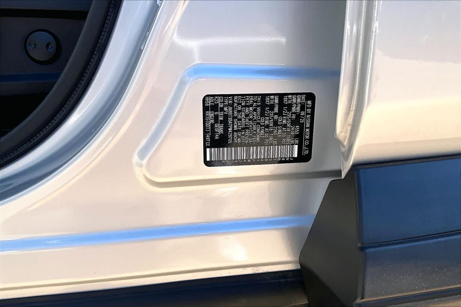 Used 2023 Brilliant Silver Metallic Nissan SV image 34