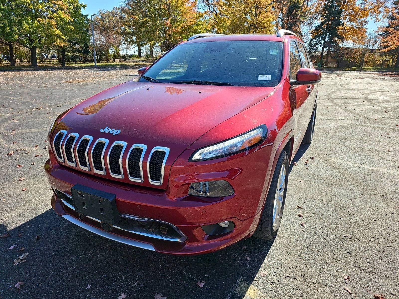 Used 2017 Deep Cherry Red Crystal Pearlcoat Jeep Overland image 2