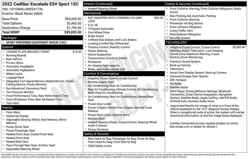 Used 2022 Black Cadillac Sport image 28