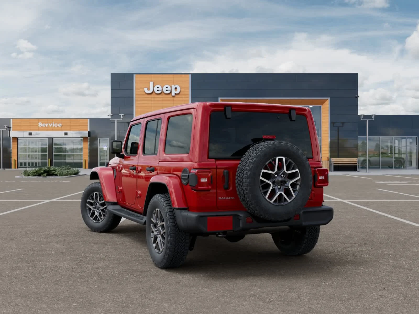 New 2026 Firecracker Red Clearcoat Jeep Sahara image 3