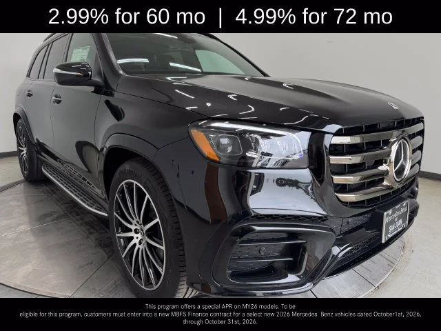 New 2026 Obsidian Black Metallic Mercedes-Benz GLS 580 image 1