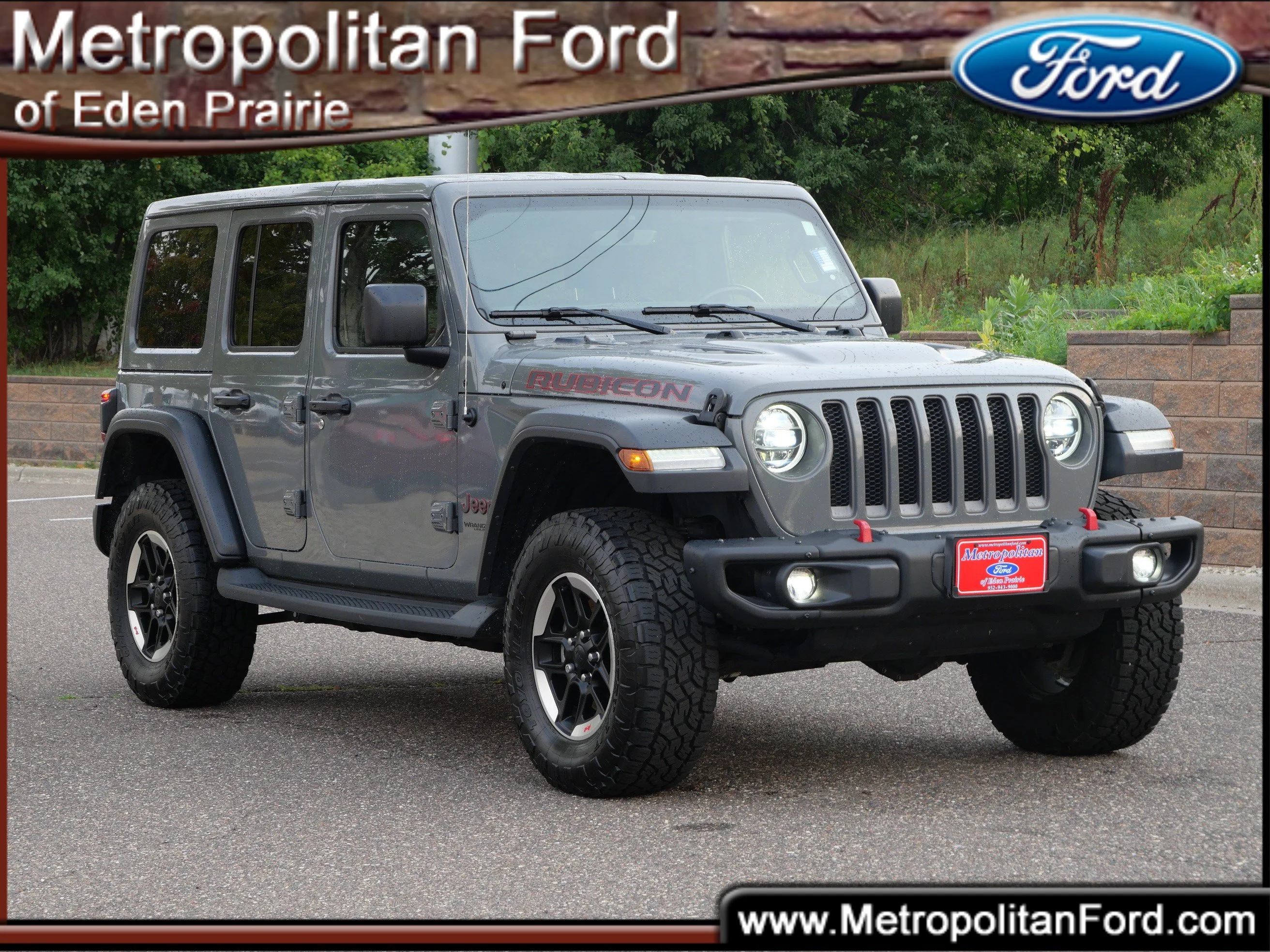 Certified Used 2020 Sting Gray Clearcoat Jeep Rubicon image 1