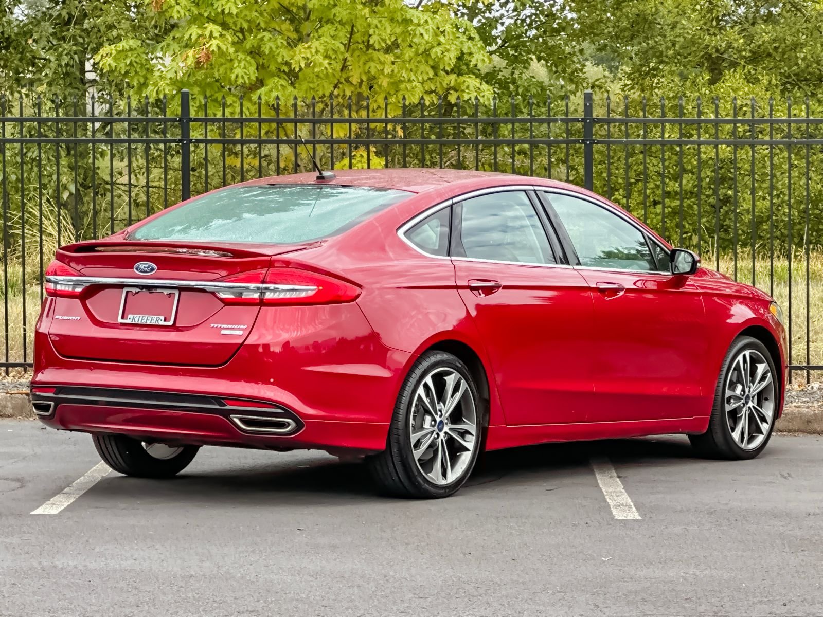 Used 2017 Red Ford Titanium image 3
