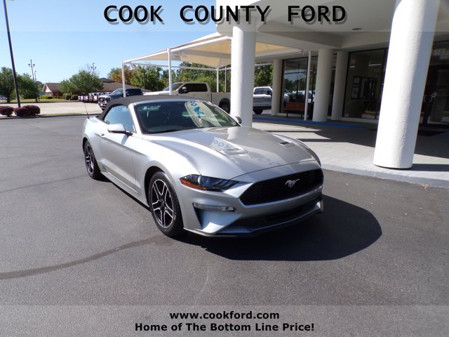 Iconic Silver Metallic 2020 Ford Mustang EcoBoost Premium Convertible RWD Convertible Rear-Wheel Drive