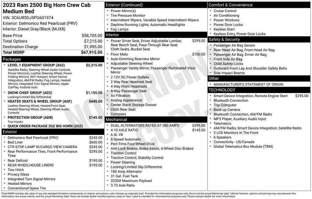 Used 2023 Red Ram Big Horn image 19