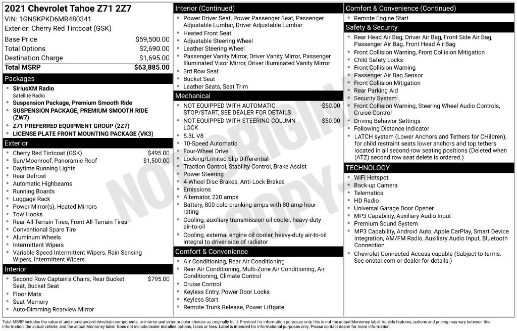 Used 2021 CHERRY RED TINTCOAT Chevrolet Z71 image 12