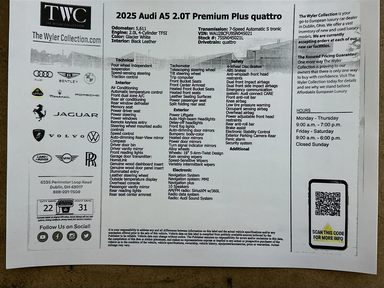 Used 2025 White Audi  image 47