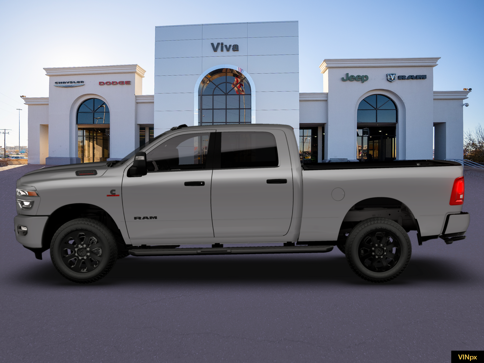 New 2026 Ceramic Gray Clear-Coat Exterior Paint RAM Big Horn image 3
