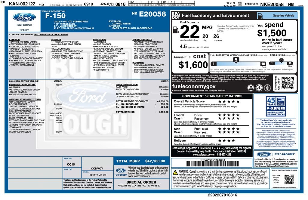 Certified Used 2022 White Ford XL image 4