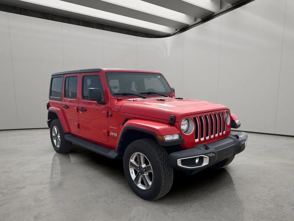 Used 2021 Firecracker Red Clearcoat Jeep Unlimited Sahara image 7