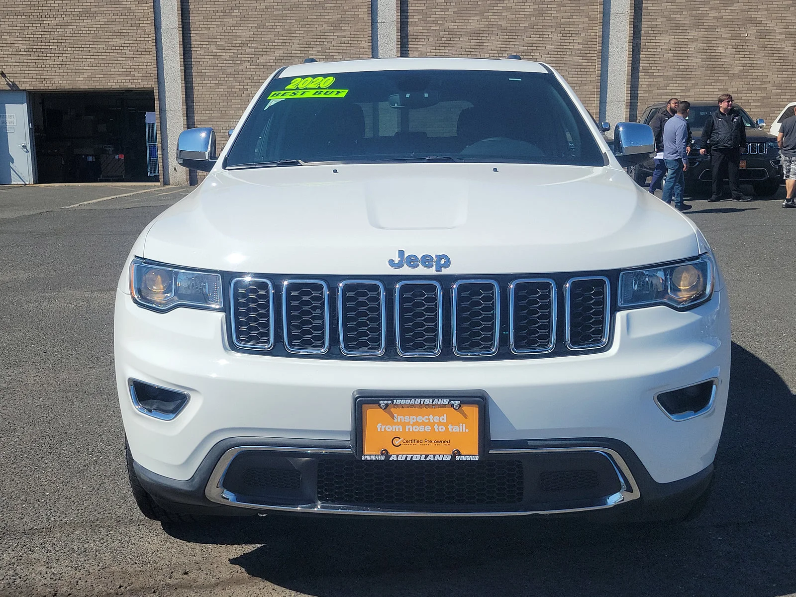 Used 2020 Bright White Clearcoat Jeep Limited image 2