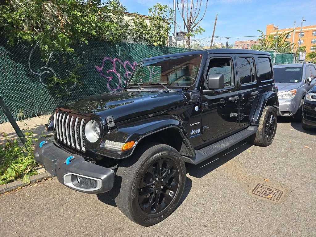 Used 2023 Black Jeep Sahara 4xe image 1