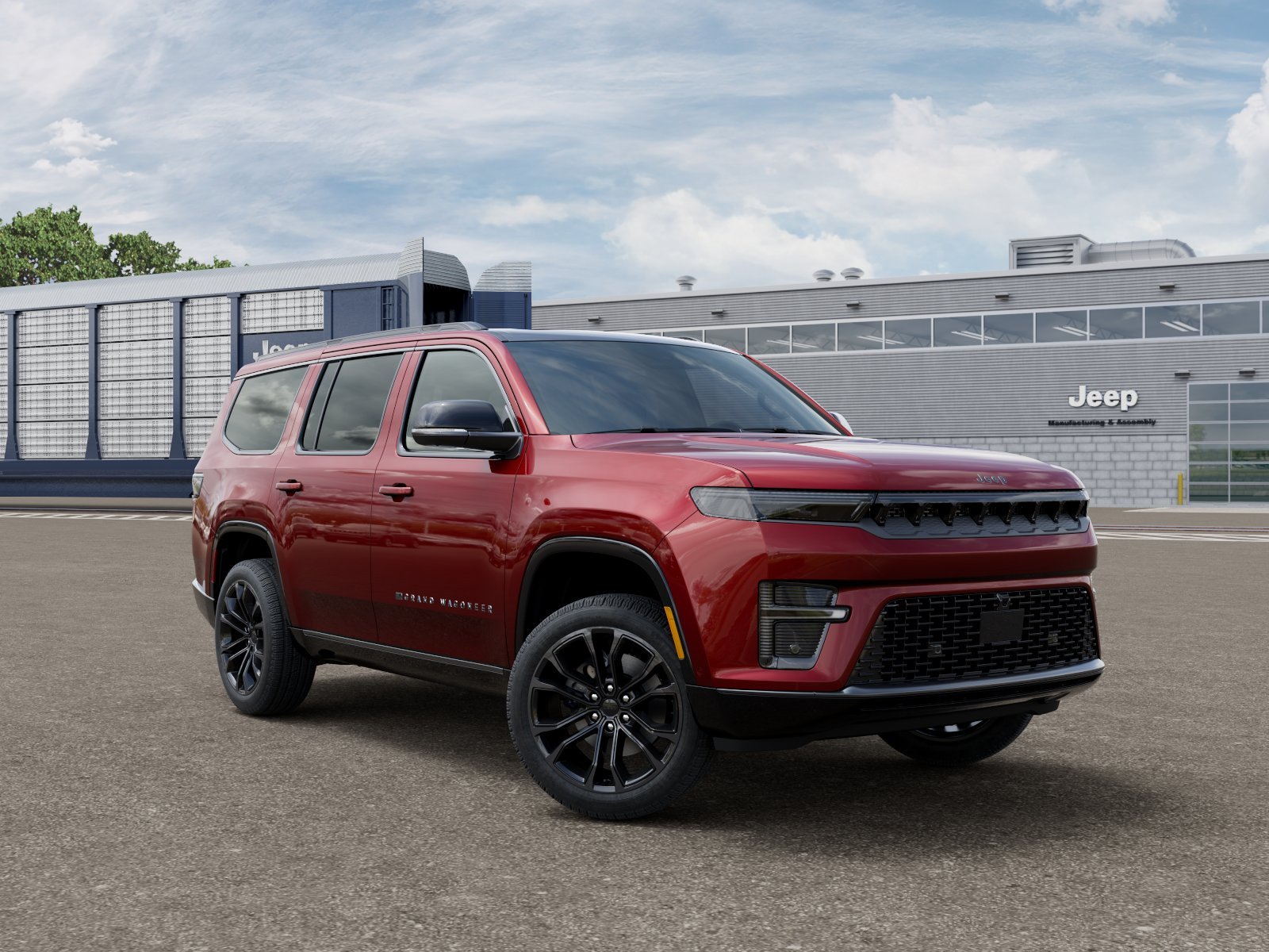 New 2026 Velvet Red Pearl-Coat Exterior Paint Jeep Grand Wagoneer image 3