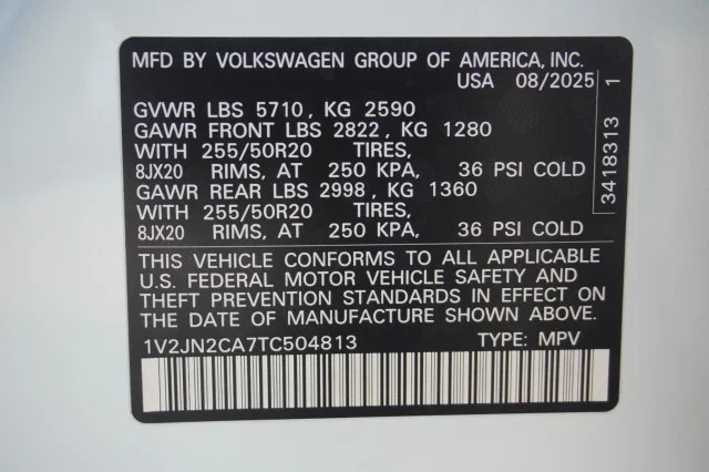 New 2026 Opal White Pearl Volkswagen 2.0T SE w/Technology image 38