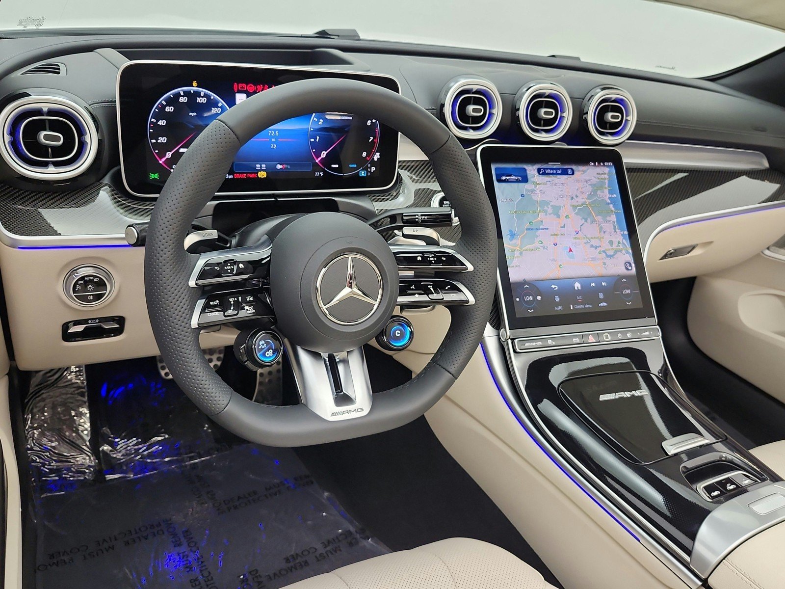 Certified Used 2026 MANUFAKTUR Moonlight White Metallic Mercedes-Benz AMG® CLE 53 4MATIC+ Cabriolet image 9