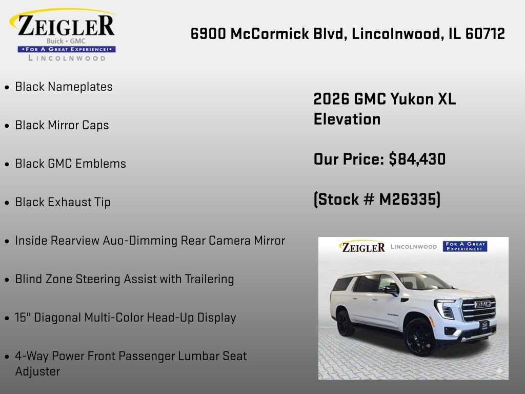 New 2026 Summit White GMC Elevation image 36