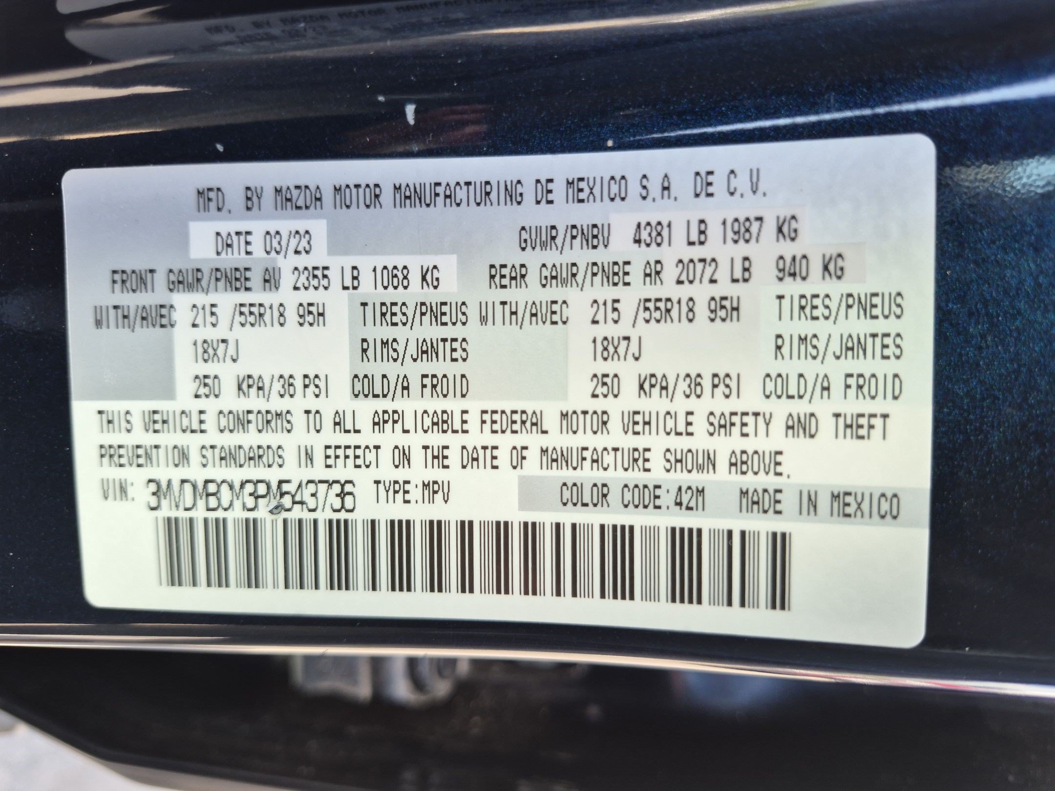 Used 2023 Deep Crystal Blue Mica Mazda 2.5 S Preferred Package image 35