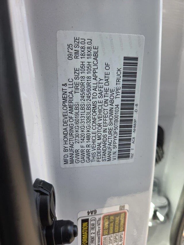 Certified Used 2026 Platinum White Pearl Honda RTL image 34