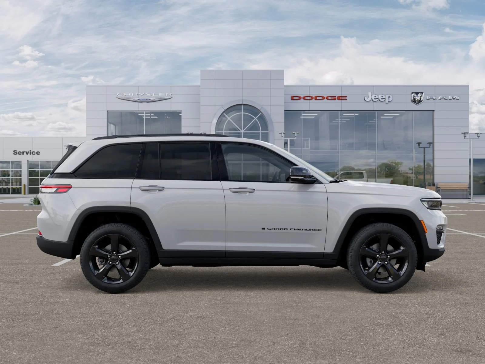 New 2025 Bright White Clear-Coat Exterior Paint Jeep Limited image 45