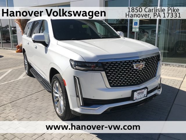 Used 2023 Crystal White Tricoat Cadillac 4WD Premium Luxury image 1
