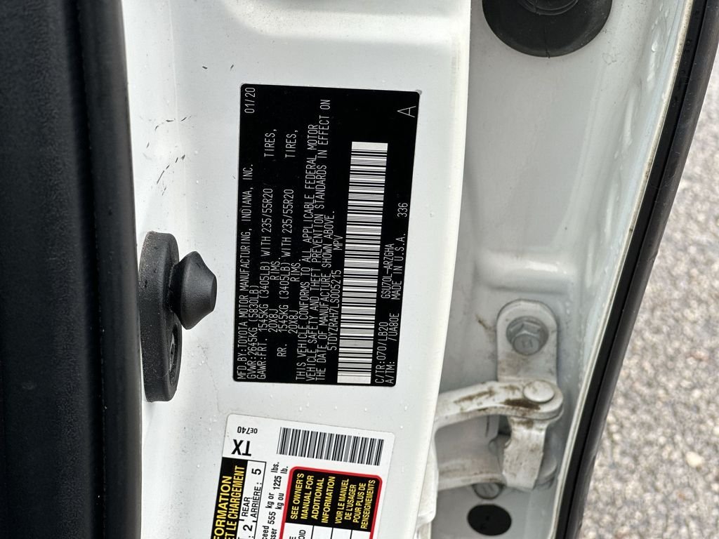 Used 2020 White Toyota Limited image 34