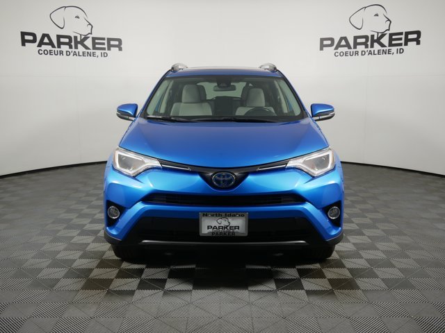 Used 2018 Electric Storm Blue Toyota Hybrid XLE image 3