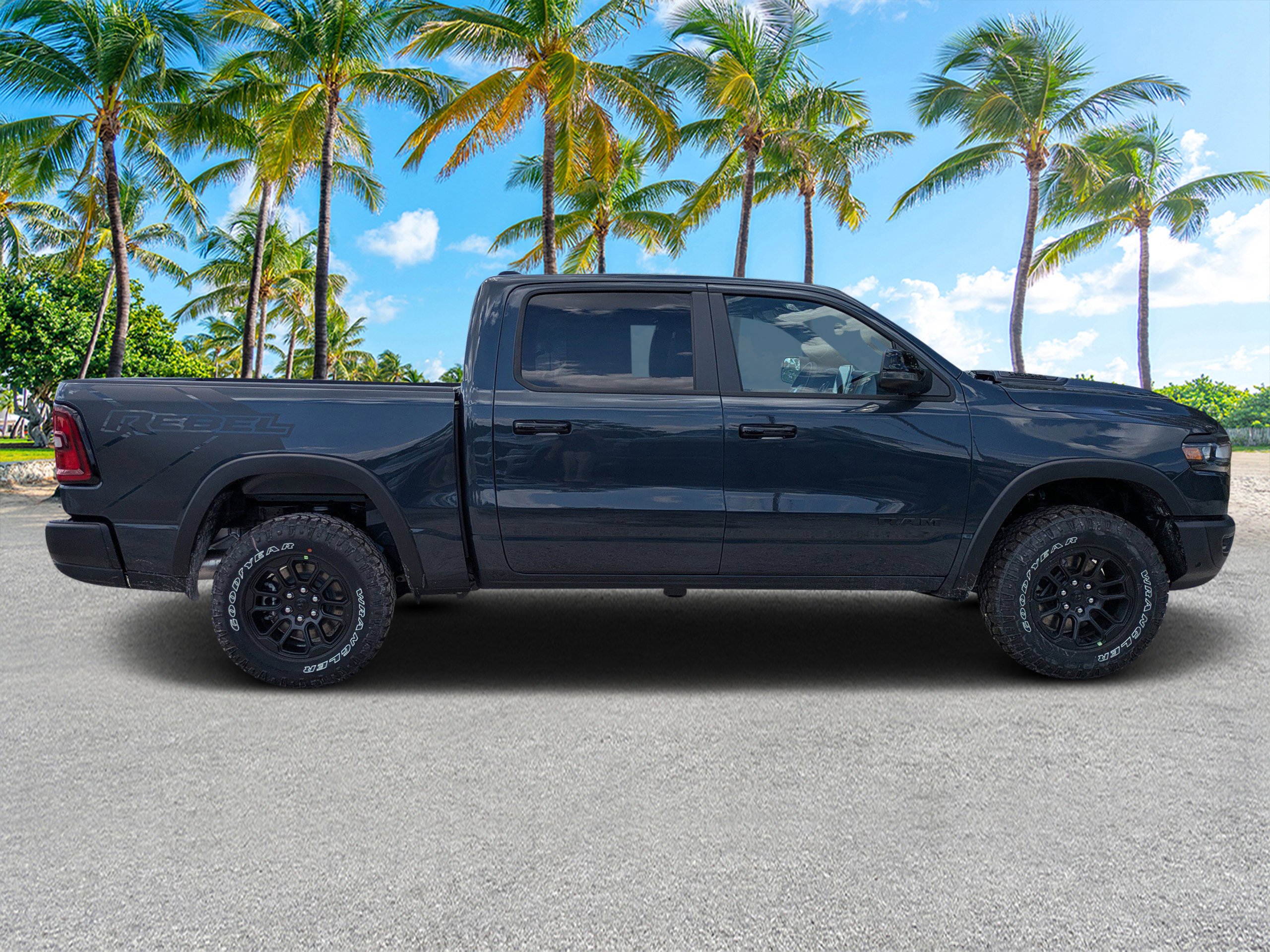 New 2026 Forged Blue Metallic Exterior Paint RAM Rebel image 2
