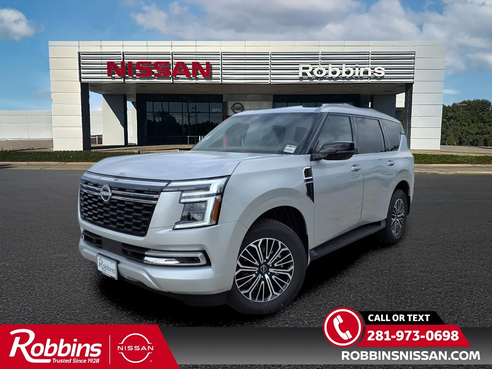 2026 Nissan Armada SL Silver at Robbins Nissan