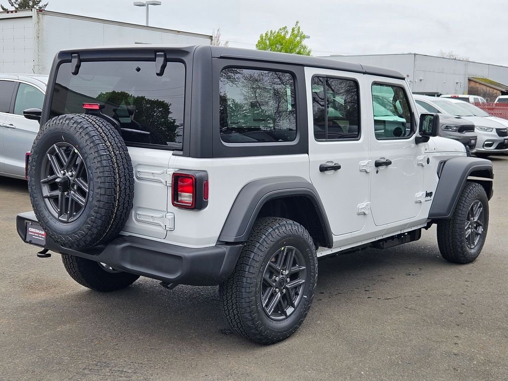 New 2026 Bright White Clear-Coat Exterior Paint Jeep Sport S image 7