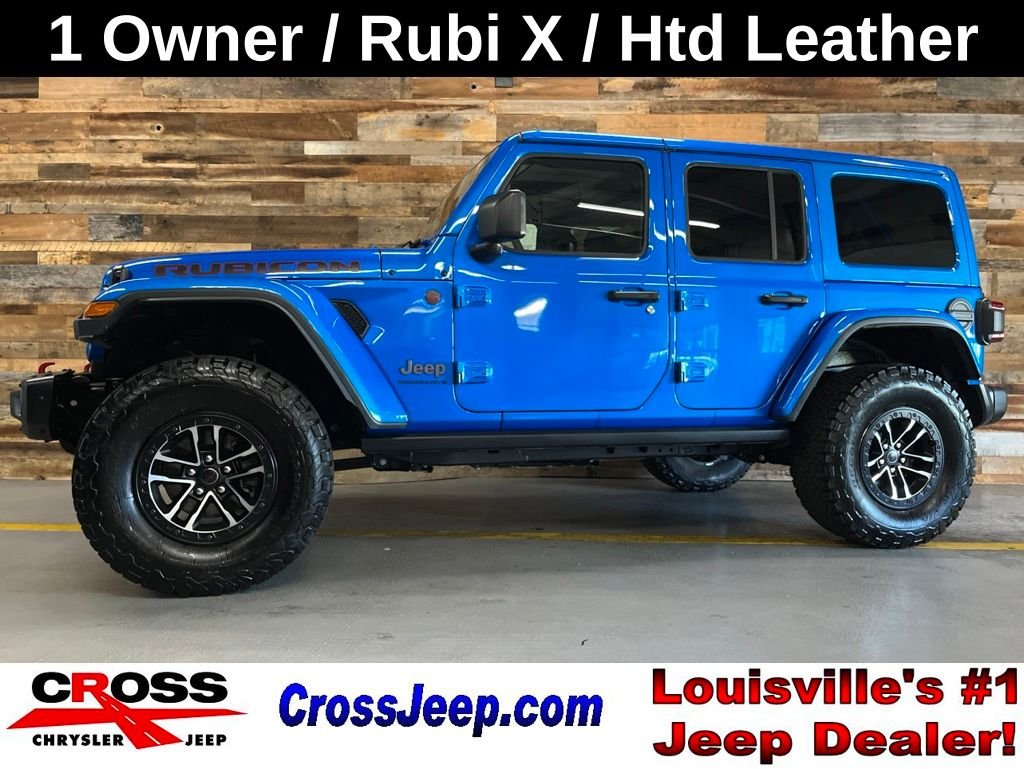 Used 2025 Blue Pearl Jeep Rubicon X image 1