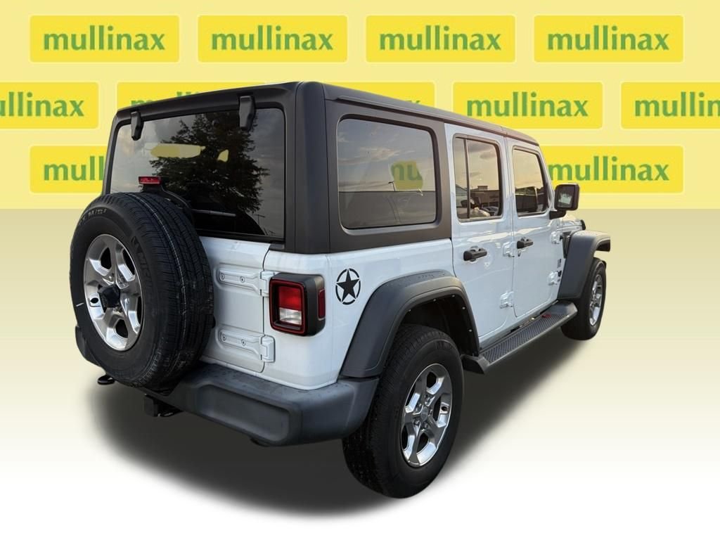 Used 2021 White Jeep Unlimited Sport image 9