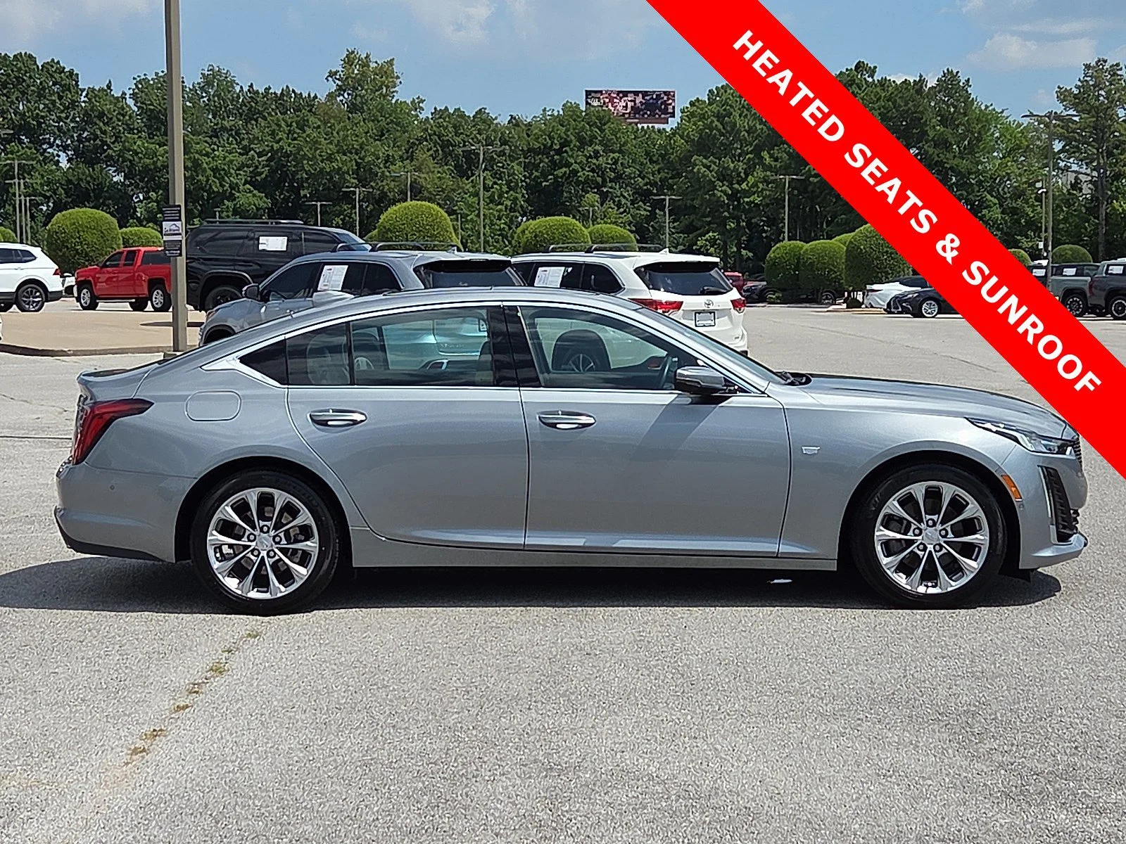 Used 2023 Argent Silver Metallic Cadillac Premium Luxury image 6