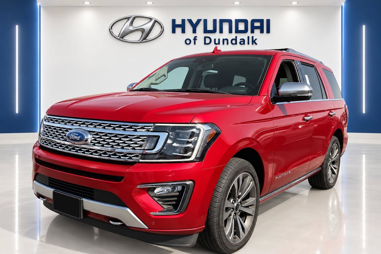 Used 2020 Red Ford Platinum image 1