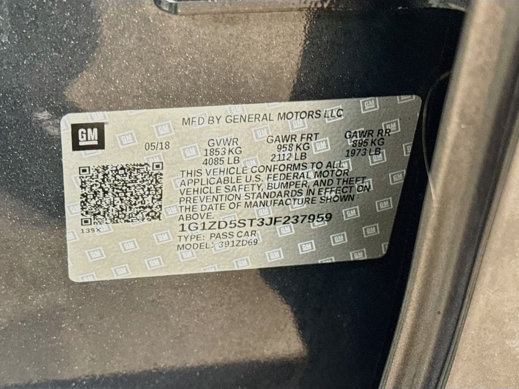 Used 2018 Nightfall Gray Metallic Chevrolet LT image 29