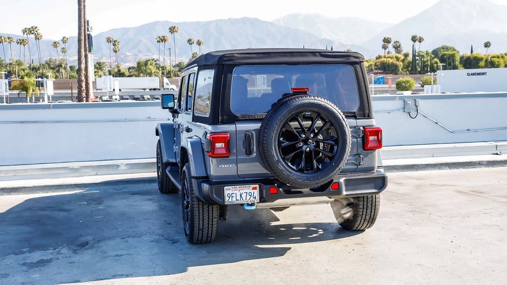 Used 2023 Gray Clearcoat Jeep Sahara 4xe image 7