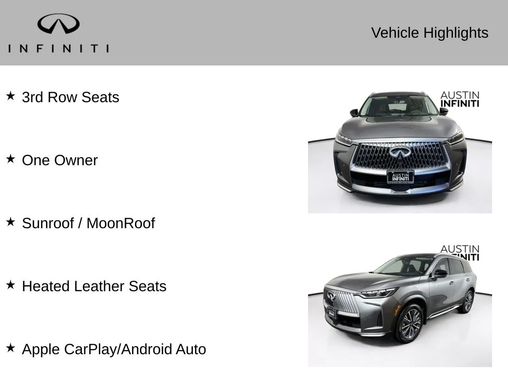 Certified Used 2026 Gray INFINITI LUXE image 3