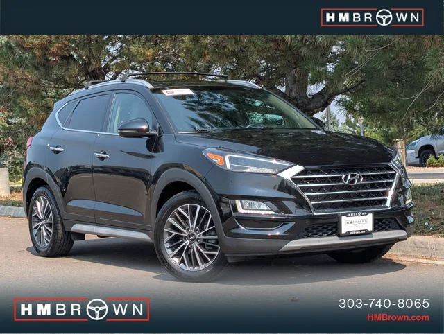 Used 2021 Black Noir Pearl Hyundai Limited image 1