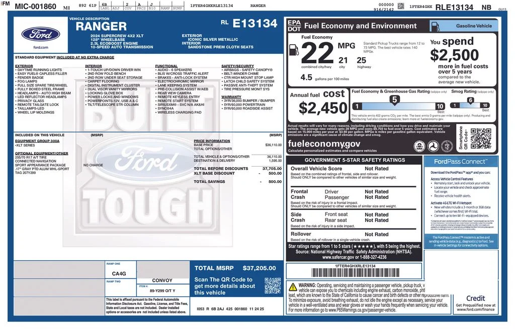 2024 Ford Ranger's photo