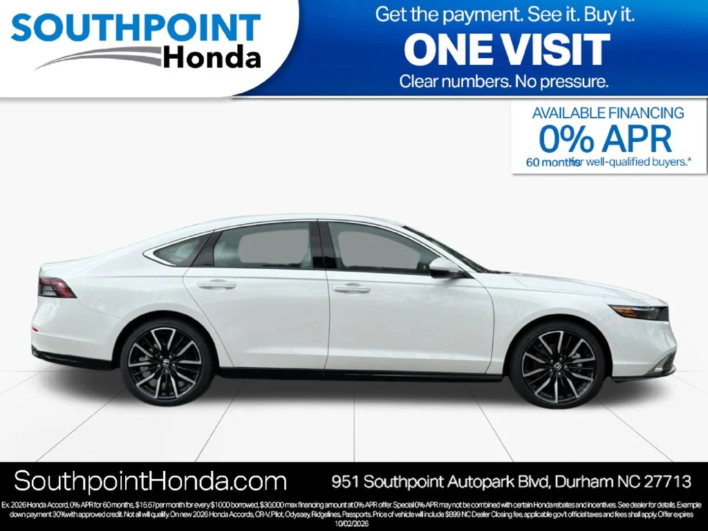 New 2026 Platinum White Pearl Honda Touring image 2