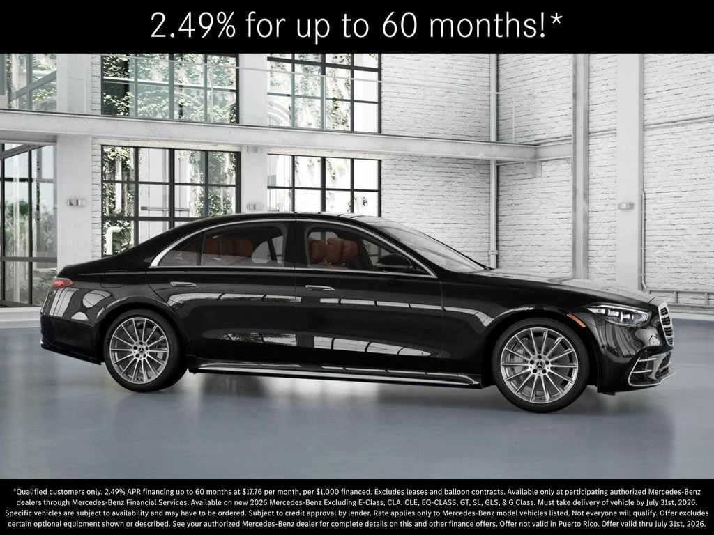New 2026 Obsidian Black Metallic Mercedes-Benz S 580 image 56