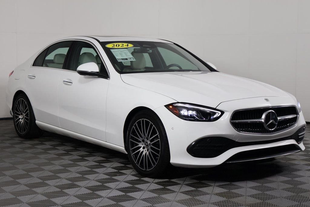 Certified Used 2024 Polar White Mercedes-Benz C 300 image 3