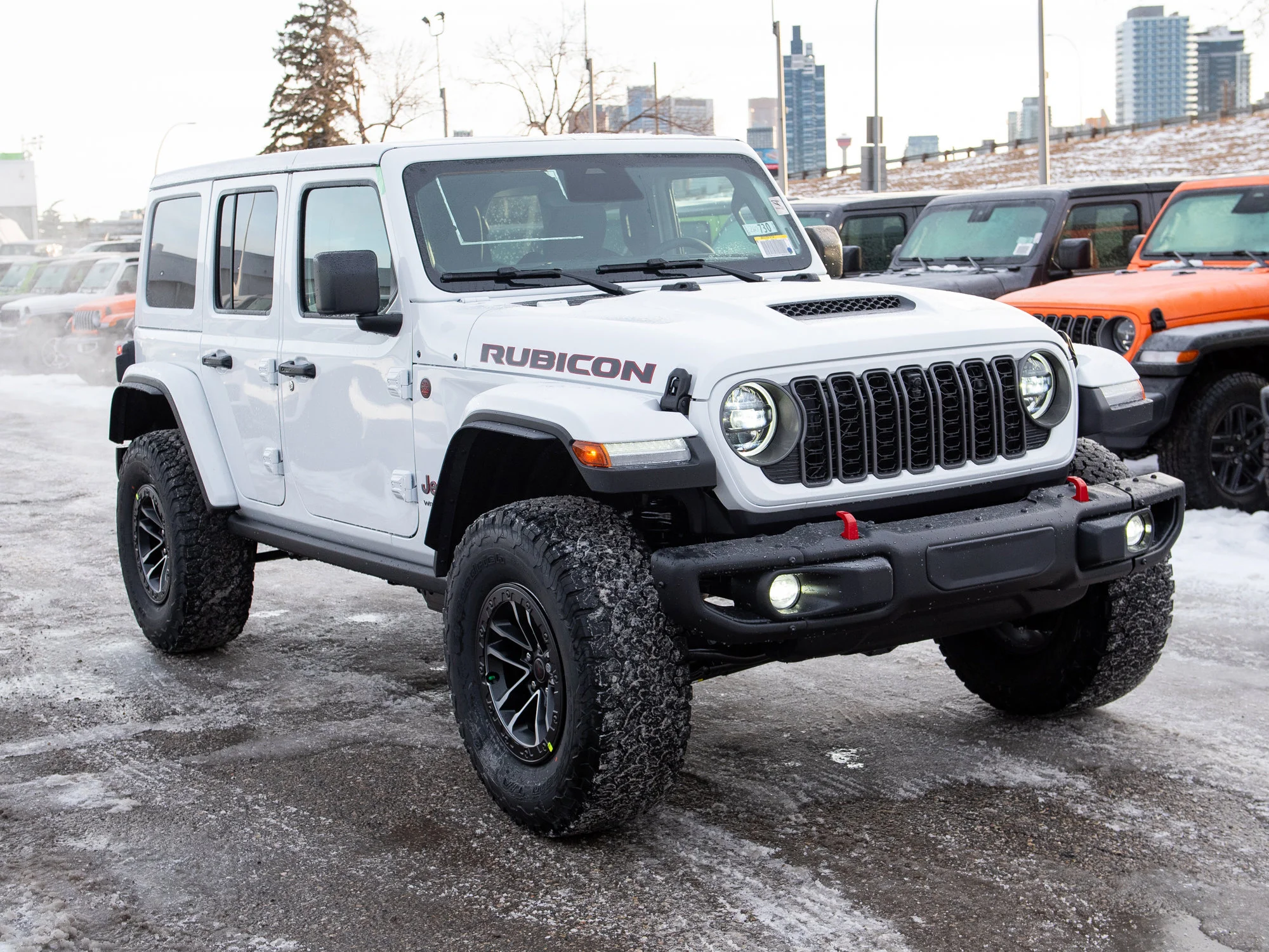 New 2026 White Jeep Rubicon X* 4 Door 4x4, 35 Inch Tires, Steel Bumpers image 6