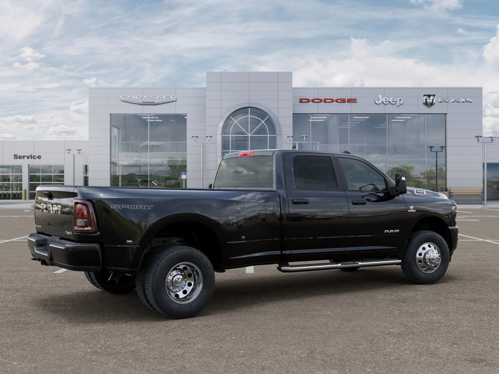 New 2026 Diamond Black Crystal Pearl-Coat Exterior Paint RAM Big Horn image 34