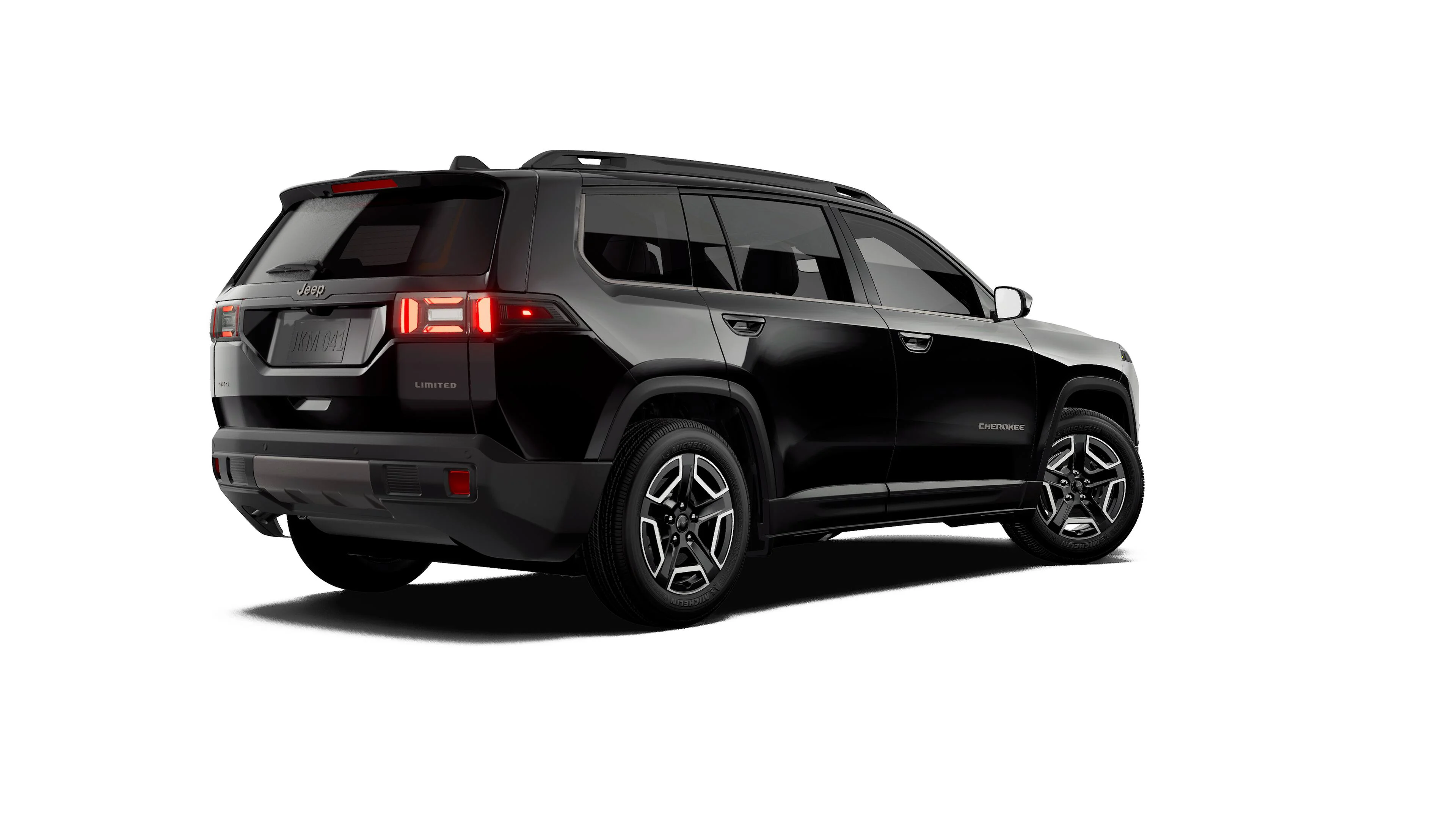 New 2027 Diamond Black Crystal Pearl-Coat Paint Jeep Limited image 2
