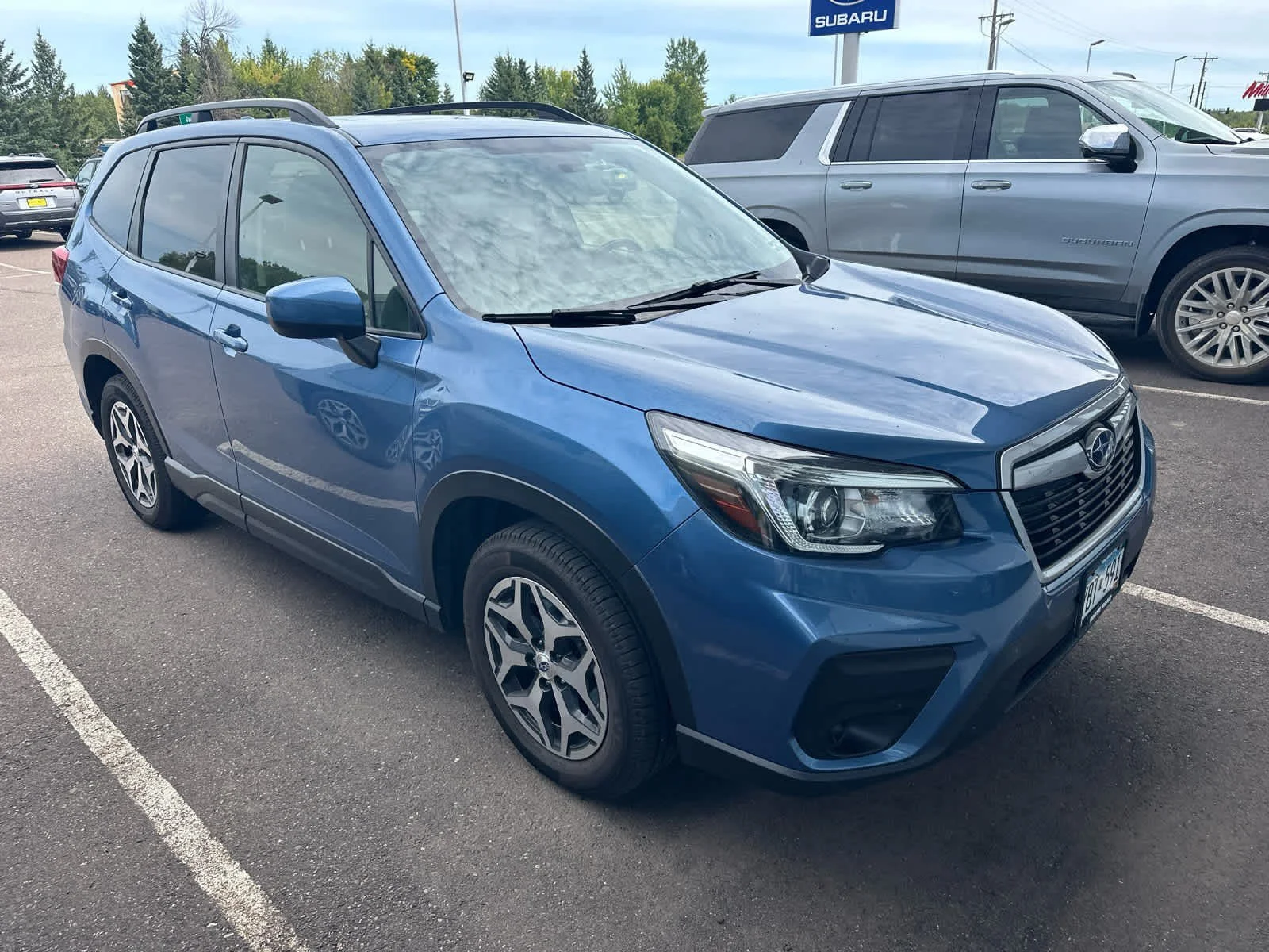 Used 2019 Subaru Forester Premium with VIN JF2SKAGC8KH485759 for sale in Hermantown, Minnesota