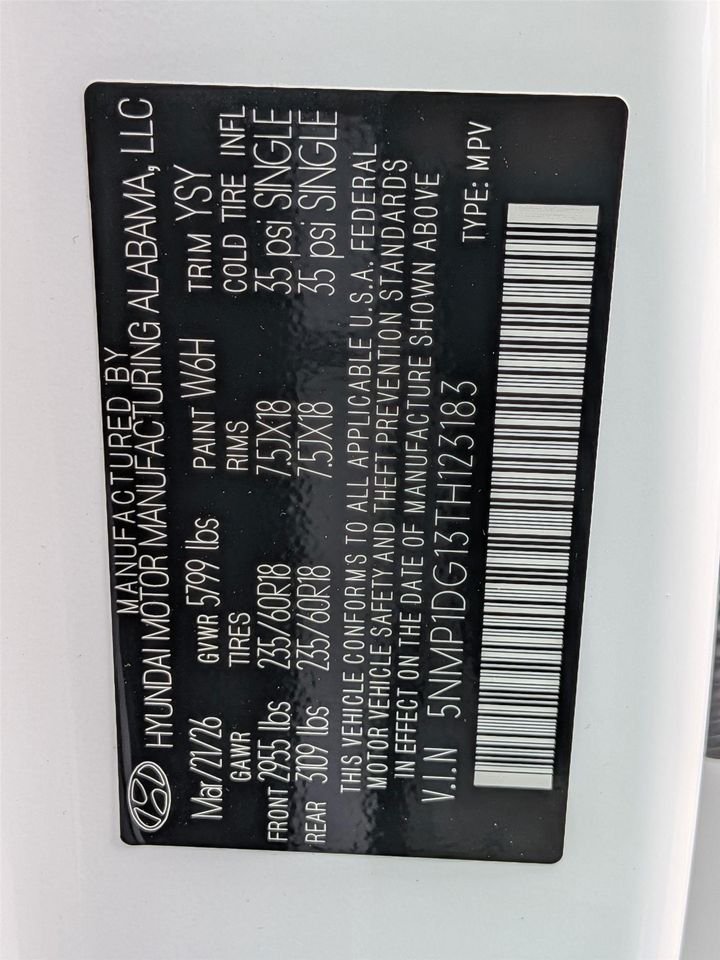 New 2026 Serenity White Hyundai SE image 38