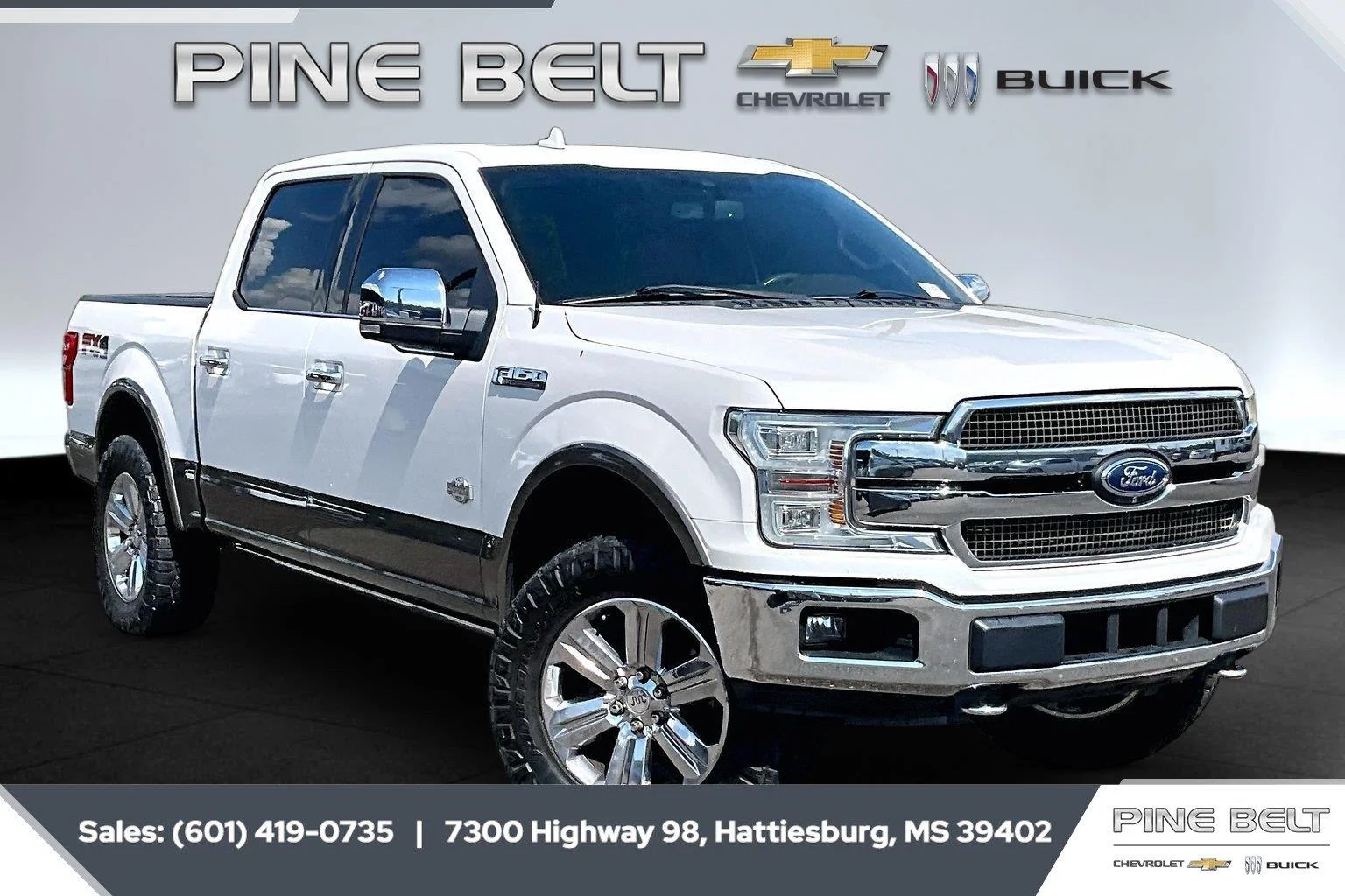 Used 2018 White Ford King Ranch image 1