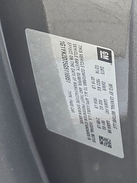 Used 2016 Gray Chevrolet Stingray Z51 image 8