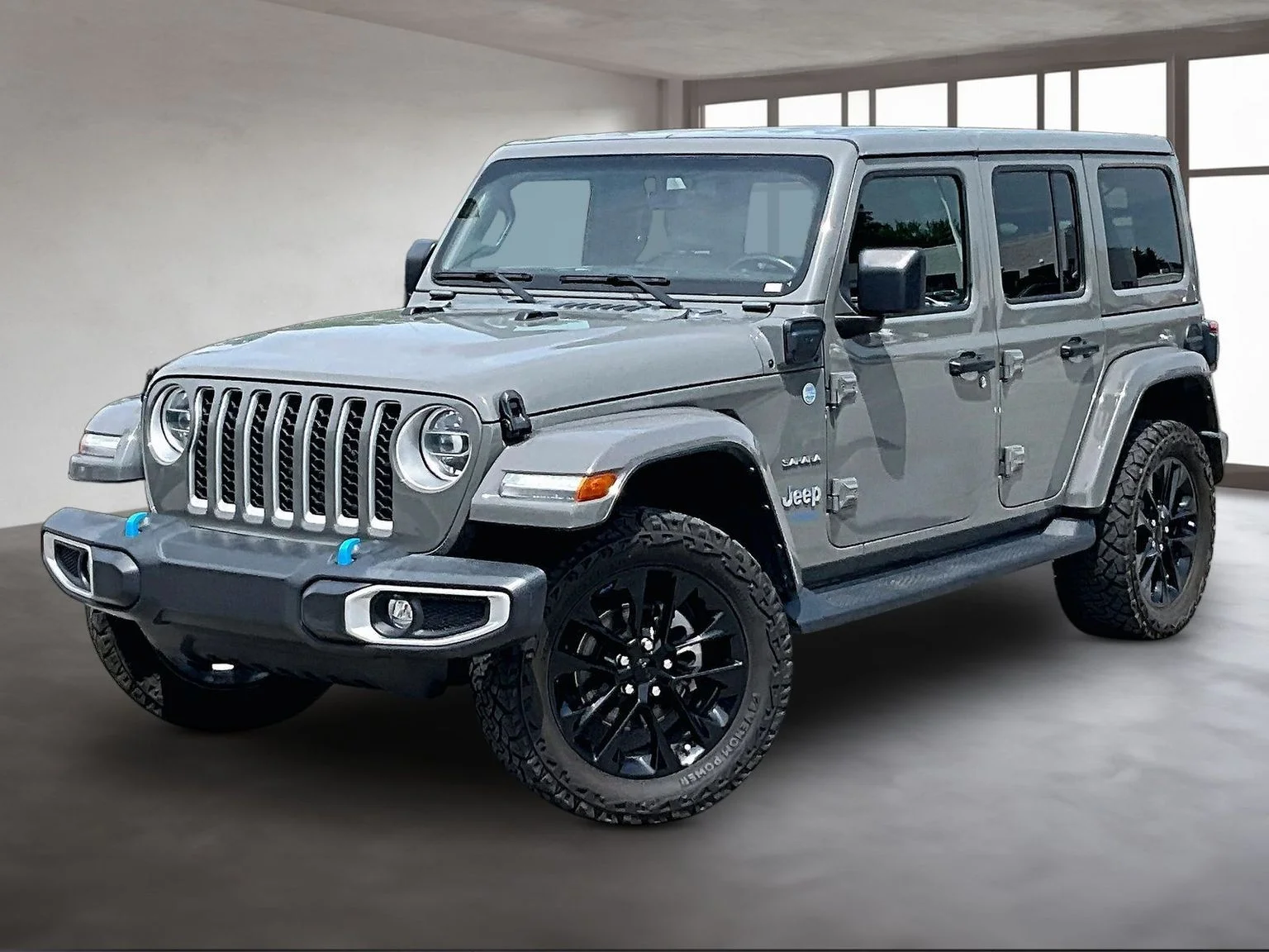 Used 2022 Gray Jeep Unlimited Sahara 4xe image 2