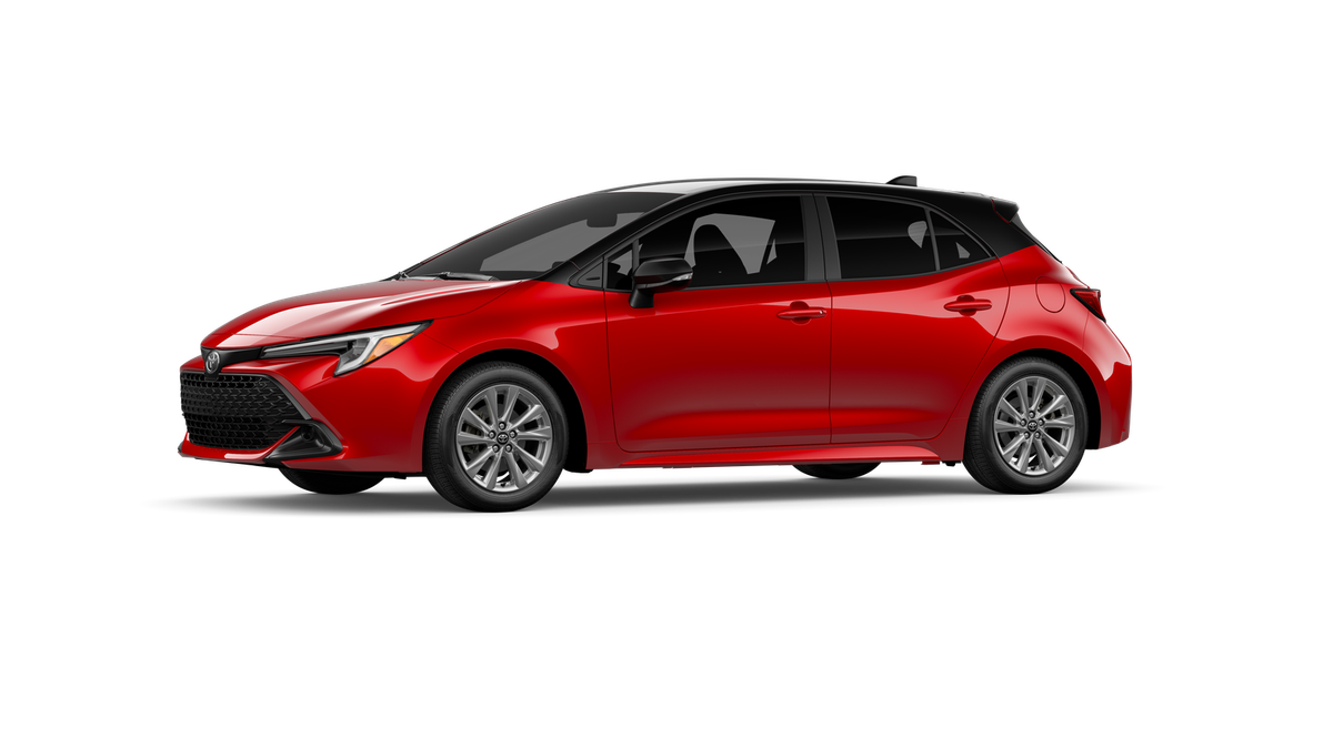New 2027 Finish Line Red with Black roof Toyota SE image 3